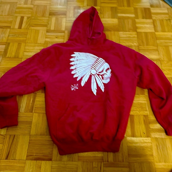 Red hoodie , soft fleece - Picture 1 of 2